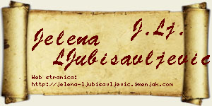 Jelena LJubisavljević vizit kartica